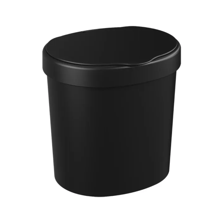 Lixeira Basic Com Tampa Preta 2,5 Litros - Coza.png Lixeira Basic Com Tampa Preta 2,5 Litros - Coza.png